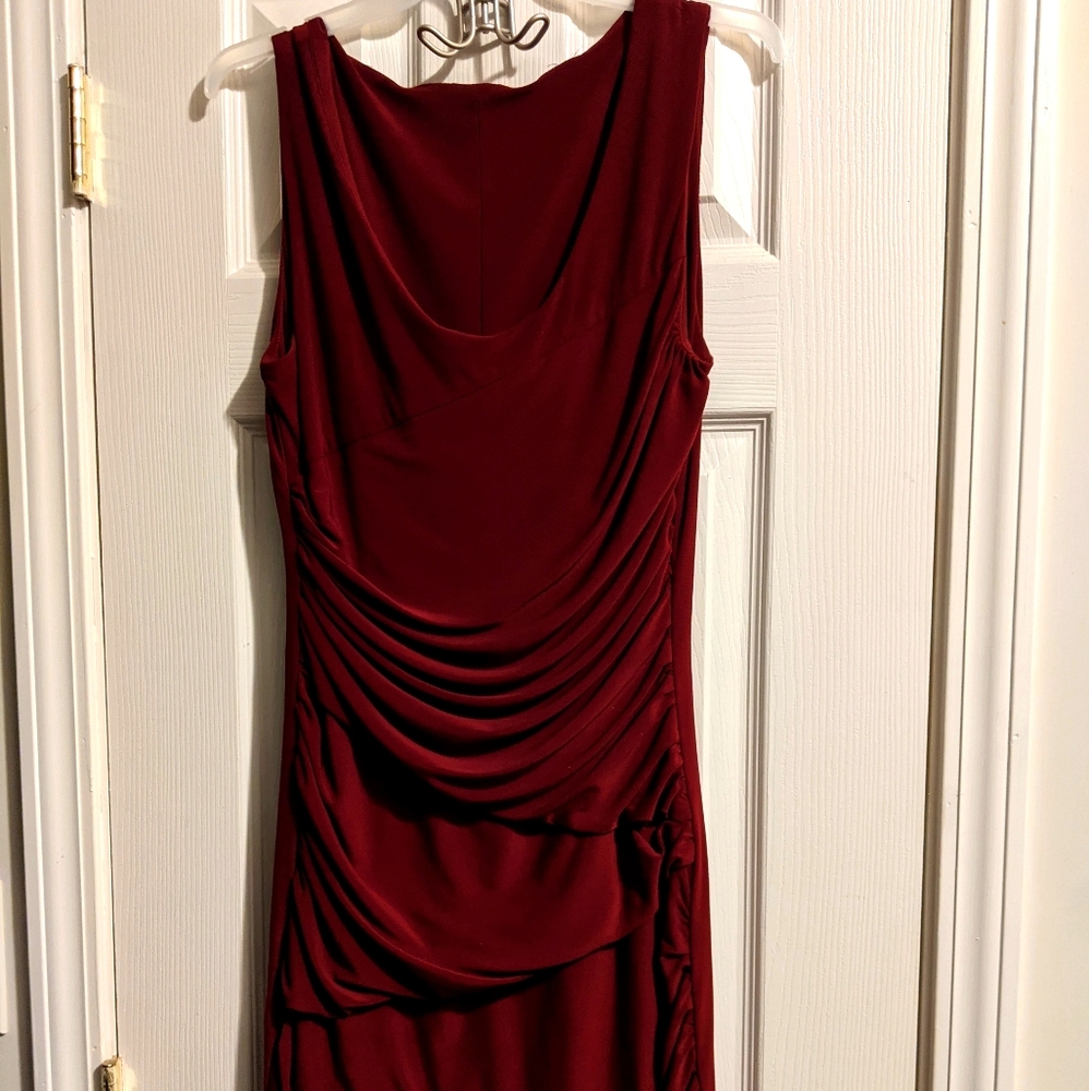 Formal red cocktail dress